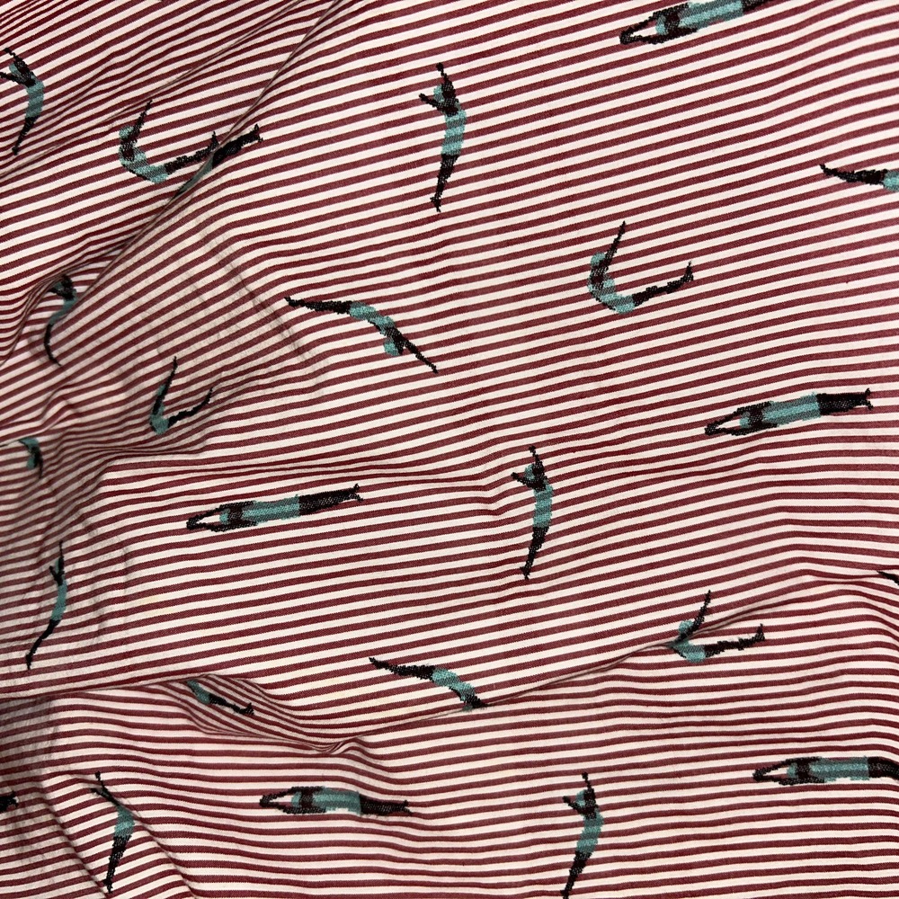 Maeve Red White Striped A-Line Dress Sleeveless Patterned Size US 6 - Picture 3 of 6